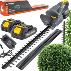 NOŻYCE AKUMULATOROWE DO ŻYWOPŁOTU KRZEWÓW GAŁĘZI 450MM 21V 2 X BATERIA 2AH