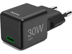 Ładowarka sieciowa HAMA Super Mini Power Delivery Quickcharge USB-C 30W Czarny