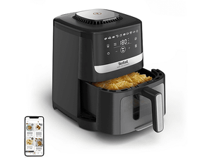 Frytkownica niskotłuszczowa Air fryer TEFAL EY5568E0 Easy Fry Silence Czarny