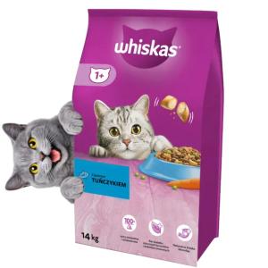 Sucha Karma dla kotów WHISKAS z tuńczykiem14kg