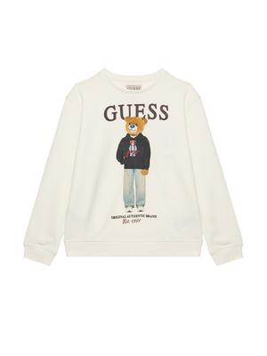 Guess Bluza L6YQ07 K4049 Kremowy Regular Fit