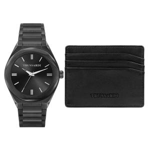 Zestaw zegarek i etui na karty Trussardi