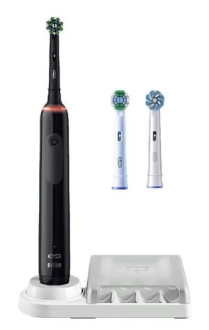 SZCZOTECZKA ORAL B PRO SERIES 3 3000 BLACK PLUS EDITION + STOJAK 3 KOŃCÓWKI