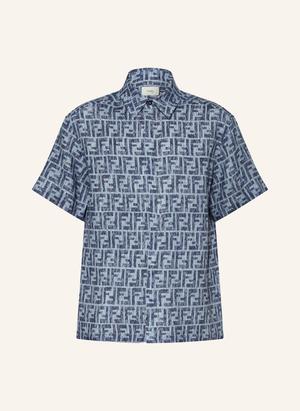 Fendi Koszula Z Lnu blau