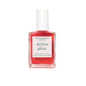 Manucurist Active Glow Lakier Odżywka do Paznokci Raspberry 15ml