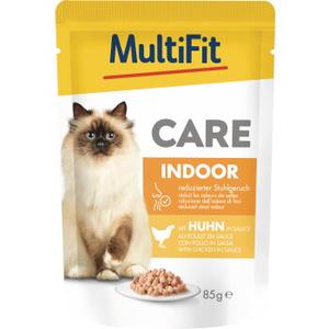 MultiFit Care Indoor mokra karma dla dorosłych kotów z kurczakiem 24x85 g