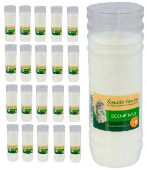 Wkłady do zniczy Całoroczne Na upały Na Lato Bio 6 do 3-4dni 20szt