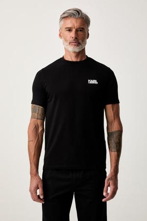 Karl Lagerfeld T-shirt męski bawełniany z elastanem