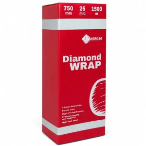 Folia do sianokiszonki 750 1500 m biała AGRO10 Diamond Wrap 7 warstw