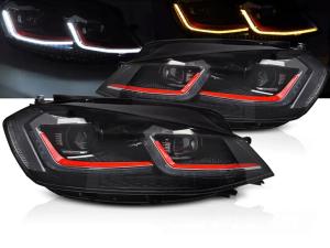 LAMPY DIODOWE VW GOLF VII 7 13-17R LED DO JAZDY DZIENNEJ UTYP DYNAMIC
