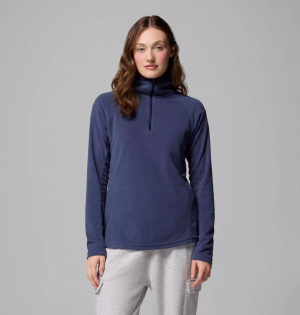 COLUMBIA damska bluza polarowa Glacial IV z zamkiem granatowy (XL)