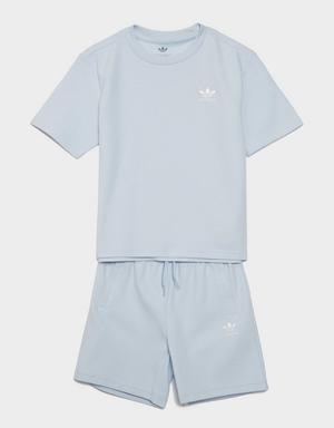 adidas Komplet T-Shirt&szorty Loose Waffle