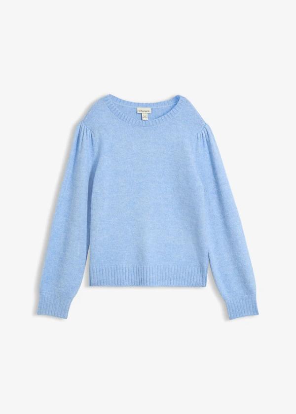 Sweter z bufiastymi rękawami