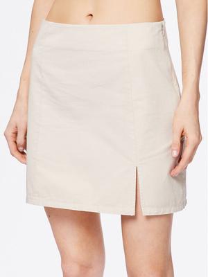 Moss Copenhagen Spódnica mini Cyrilla 17258 Écru Slim Fit