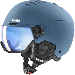 UVEX WANTED VISOR kask narciarski z technologią hardshell niebieski (54-58)