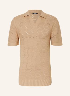 Reiss Dzianinowa Koszulka Polo Belfort braun