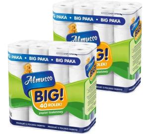 Papier toaletowy 3W Almusso BIG 40 x 2 opak. 80 rolek