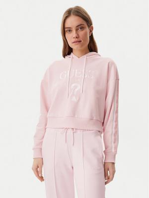 Guess Bluza V5GQ17 KCRT1 Różowy Regular Fit