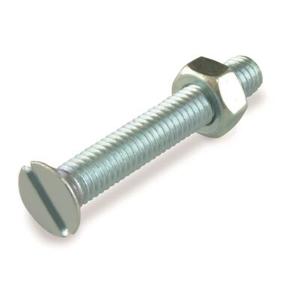 Śruba maszynowa M5 x 20 mm, łeb płaski ocynk suki