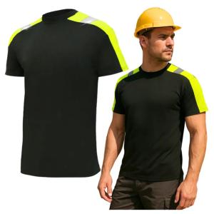 T-SHIRT męski koszulka męska robocza Odblaskowa Ostrzegawcza Przewiewna