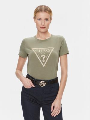 Guess T-Shirt W4RI69 J1314 Zielony Regular Fit