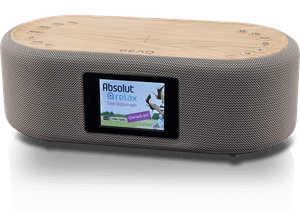 Radiobudzik PEAQ PCR 120BT-W-2 DAB+ clock radio wireless Jasnoszary