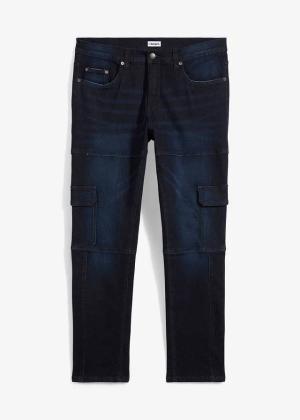 Jeansy bojówki slim fit, straight