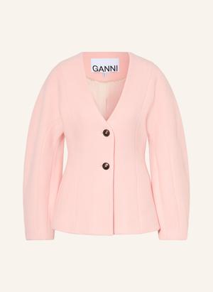 Ganni Marynarka rosa