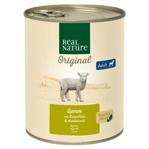REAL NATURE mokra karma dla psa dorosłego Jagnięcina z ziemniakami 6x800 g