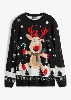 Sweter z bożonarodzeniowym motywem