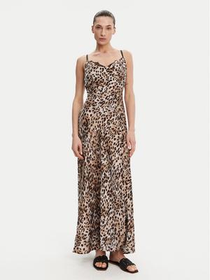 Guess Sukienka wieczorowa W5GT10 WF1T2 Brązowy Slim Fit