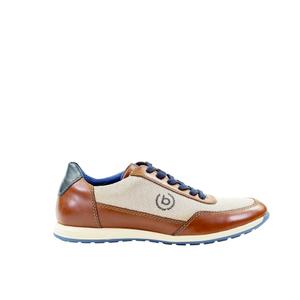 Męskie koniakowe obuwie casual Bugatti 315A9Q151069-6352