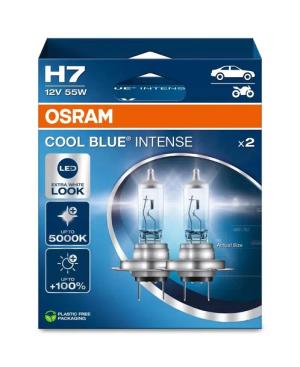 OSRAM COOL BLUE INTENSE H7 12V 55W PX26d – Żarówki halogenowe do 5000K