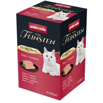animonda Vom Feinsten karma mokra dla kota, Adult, Łagodne Menu 6x100g Indyk i pomidory