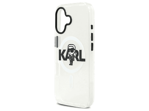 Etui KARL LAGERFELD IML Karl Sketch Logo MagSafe do iPhone 17 Przezroczysty