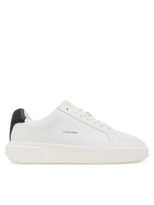 Calvin Klein Sneakersy Chunky Cupsole Laceup Lth Wn YW0YW01947 Biały