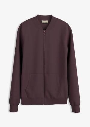 Bluza rozpinana z materiału scuba