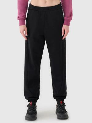 4F spodnie typu jogger z ozdobnymi przeszyciami 4FWAW25TTROF1205 czarne (S)