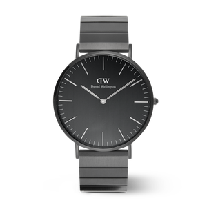 Daniel Wellington DW Watch Classic Piano Link Onyx Unitone Black 40mm
