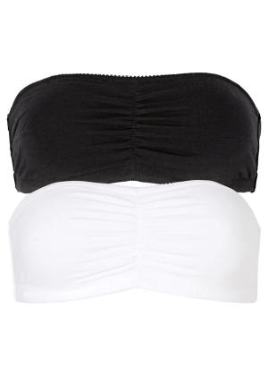 Biustonosz typu bandeau z bawełny organicznej (2 szt.)