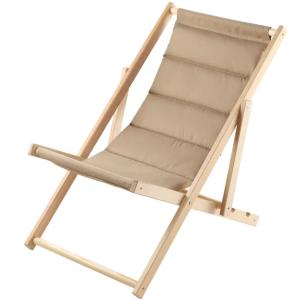 LEŻAK DREWNIANY OGRODOWY PLAŻOWY SKŁADANY PODUSZKA POLSKI WYSOKIEJ JAKOŚCI