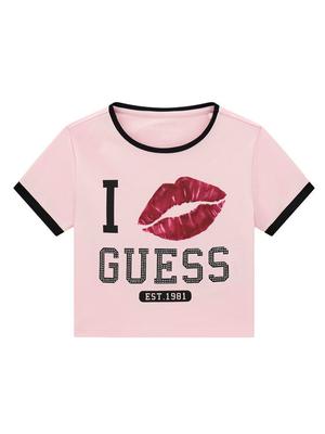 Guess T-Shirt J6YI11 K3716 Różowy Regular Fit