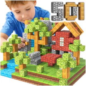 Klocki Magnetyczne 501 sztuk 3D Bloki Konstrukcyjne Sześciany Zestaw Pixele