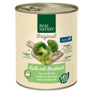 REAL NATURE Superfood Adult Cielęcina z brokułami 6x800 g