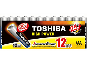 Baterie TOSHIBA High Power AAA 12 szt.