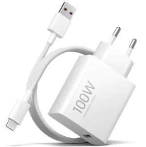 ORG Ładowarka Oryginalna Xiaomi MY-19-ER 100W, 6.1A+kabel USB-A USB-C Biała