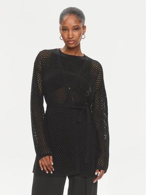 TWINSET Kardigan 241TT3083 Czarny Regular Fit
