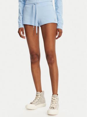Juicy Couture Szorty sportowe JCWHS125312 Błękitny Loose Fit