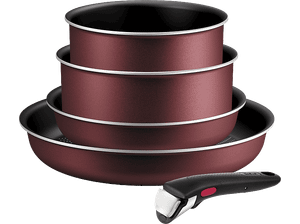 Zestaw garnków TEFAL L7249602 Bordowo-czarny