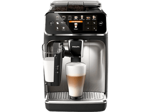 Ekspres ciśnieniowy PHILIPS Series 5400 LatteGo EP5447/90 Dotykowy wyświetlacz AquaClean Czarno-srebrny